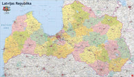 Buy map Latvija 1:400 000 Administrative map (NEW)