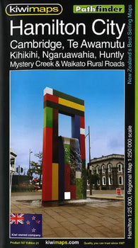 Buy map Hamilton City + Waikato Rural Roads Map
