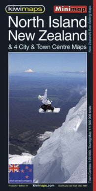 Buy map North Island NZ & 4 city & Town Centre Maps
