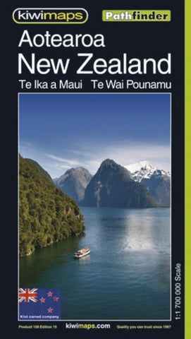Buy map Aotearoa : New Zealand : Te Ika a Maui : Te Wai Pounamu