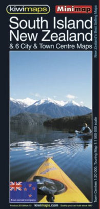 Buy map South Island NZ & 6 city & Town Centre Maps