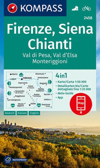 Buy map Firenze, Siena, Chianti hiking map