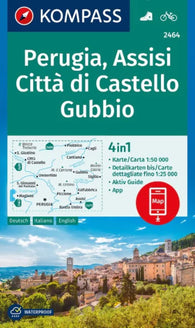 Buy map Perugia, Assisi, Citta di Castello Gubbio Hiking Map
