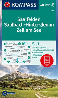 Buy map Saalfelden, Saalbach-Hinterglemm, Zell am See Hiking Map