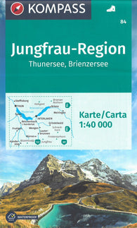 Buy map Jungfrau Region / Thunersee Brienzersee