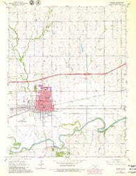 Abilene Kansas Historical topographic map, 1:24000 scale, 7.5 X 7.5 Minute, Year 1964