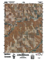 Achilles Kansas Historical topographic map, 1:24000 scale, 7.5 X 7.5 Minute, Year 2009