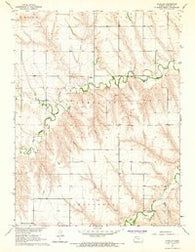 Achilles Kansas Historical topographic map, 1:24000 scale, 7.5 X 7.5 Minute, Year 1965