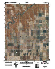 Achilles SE Kansas Historical topographic map, 1:24000 scale, 7.5 X 7.5 Minute, Year 2009