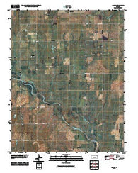 Adams Kansas Historical topographic map, 1:24000 scale, 7.5 X 7.5 Minute, Year 2010