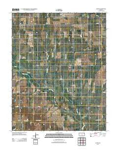 Adams Kansas Historical topographic map, 1:24000 scale, 7.5 X 7.5 Minute, Year 2012
