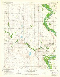Adamsville Kansas Historical topographic map, 1:24000 scale, 7.5 X 7.5 Minute, Year 1965