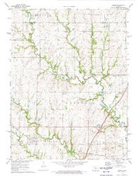Admire Kansas Historical topographic map, 1:24000 scale, 7.5 X 7.5 Minute, Year 1971