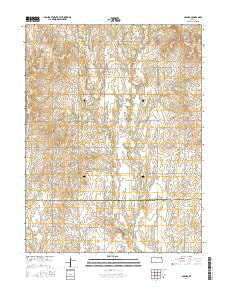 Agenda Kansas Current topographic map, 1:24000 scale, 7.5 X 7.5 Minute, Year 2016