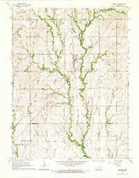 Agenda Kansas Historical topographic map, 1:24000 scale, 7.5 X 7.5 Minute, Year 1965