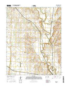 Akron Kansas Current topographic map, 1:24000 scale, 7.5 X 7.5 Minute, Year 2015