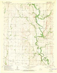 Akron Kansas Historical topographic map, 1:24000 scale, 7.5 X 7.5 Minute, Year 1965
