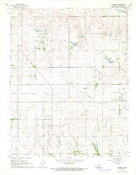 Alameda Kansas Historical topographic map, 1:24000 scale, 7.5 X 7.5 Minute, Year 1967
