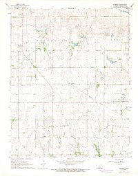 Alameda Kansas Historical topographic map, 1:24000 scale, 7.5 X 7.5 Minute, Year 1967