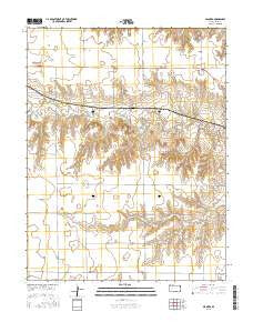 Alamota Kansas Current topographic map, 1:24000 scale, 7.5 X 7.5 Minute, Year 2015