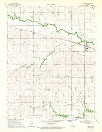 Albert Kansas Historical topographic map, 1:24000 scale, 7.5 X 7.5 Minute, Year 1965