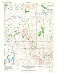 Alden NW Kansas Historical topographic map, 1:24000 scale, 7.5 X 7.5 Minute, Year 1967