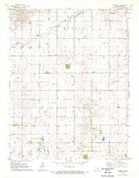 Alden SE Kansas Historical topographic map, 1:24000 scale, 7.5 X 7.5 Minute, Year 1971