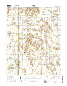 Alden NW Kansas Current topographic map, 1:24000 scale, 7.5 X 7.5 Minute, Year 2015