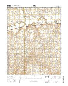 Alexander Kansas Current topographic map, 1:24000 scale, 7.5 X 7.5 Minute, Year 2015