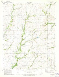 Aliceville Kansas Historical topographic map, 1:24000 scale, 7.5 X 7.5 Minute, Year 1971