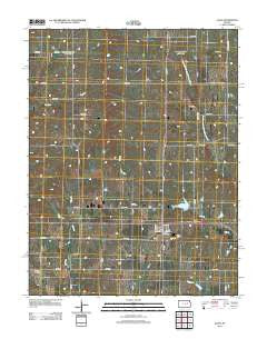 Allen Kansas Historical topographic map, 1:24000 scale, 7.5 X 7.5 Minute, Year 2012