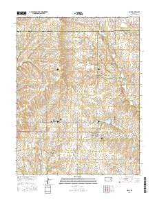 Allen Kansas Current topographic map, 1:24000 scale, 7.5 X 7.5 Minute, Year 2015
