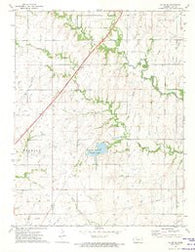 Allen SE Kansas Historical topographic map, 1:24000 scale, 7.5 X 7.5 Minute, Year 1972