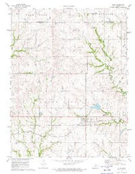 Allen Kansas Historical topographic map, 1:24000 scale, 7.5 X 7.5 Minute, Year 1971