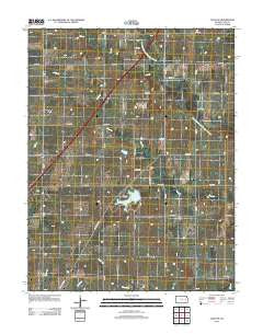 Allen SE Kansas Historical topographic map, 1:24000 scale, 7.5 X 7.5 Minute, Year 2012