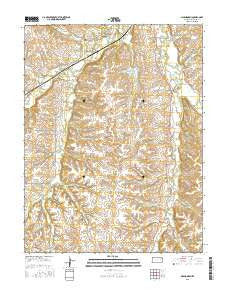 Allendorph Kansas Current topographic map, 1:24000 scale, 7.5 X 7.5 Minute, Year 2015