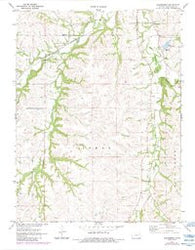 Allendorph Kansas Historical topographic map, 1:24000 scale, 7.5 X 7.5 Minute, Year 1971