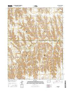 Allison Kansas Current topographic map, 1:24000 scale, 7.5 X 7.5 Minute, Year 2015