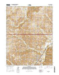Alma Kansas Current topographic map, 1:24000 scale, 7.5 X 7.5 Minute, Year 2016