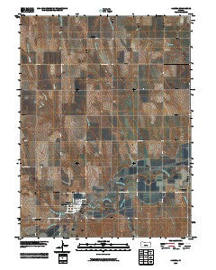 Almena Kansas Historical topographic map, 1:24000 scale, 7.5 X 7.5 Minute, Year 2009