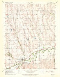 Almena Kansas Historical topographic map, 1:24000 scale, 7.5 X 7.5 Minute, Year 1967