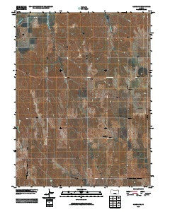 Almena SW Kansas Historical topographic map, 1:24000 scale, 7.5 X 7.5 Minute, Year 2009