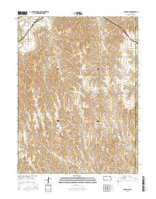 Almena SW Kansas Current topographic map, 1:24000 scale, 7.5 X 7.5 Minute, Year 2015