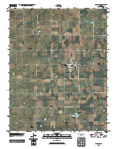 Altamont Kansas Historical topographic map, 1:24000 scale, 7.5 X 7.5 Minute, Year 2010