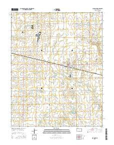 Altamont Kansas Current topographic map, 1:24000 scale, 7.5 X 7.5 Minute, Year 2015