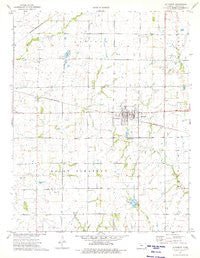 Altamont Kansas Historical topographic map, 1:24000 scale, 7.5 X 7.5 Minute, Year 1974