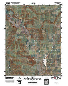 Altoona Kansas Historical topographic map, 1:24000 scale, 7.5 X 7.5 Minute, Year 2010