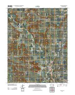 Altoona Kansas Historical topographic map, 1:24000 scale, 7.5 X 7.5 Minute, Year 2012