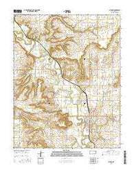 Altoona Kansas Current topographic map, 1:24000 scale, 7.5 X 7.5 Minute, Year 2015