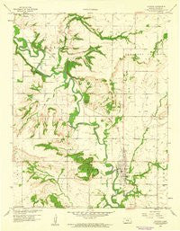 Altoona Kansas Historical topographic map, 1:24000 scale, 7.5 X 7.5 Minute, Year 1959